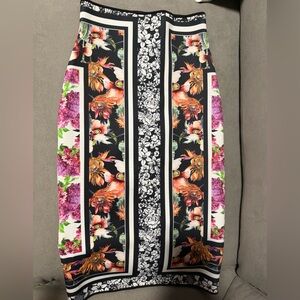 Clover Canyon Floral Patterned Scuba Skirt